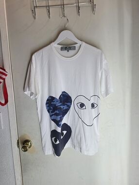 PLAY COMME des GARCONS 2020 Short Sleeve T-shirt Cotton White Unisex